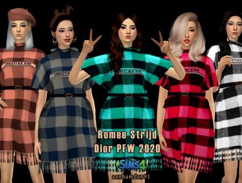 Paris Fashion Week 2020 Short Dress at Aan Hamdan Simmer93