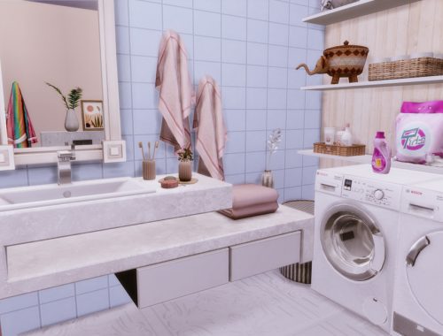 Pastella Bathroom - Only TSR CC