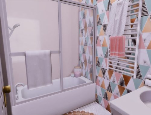 Pastella Small Bathroom - Only TSR CC