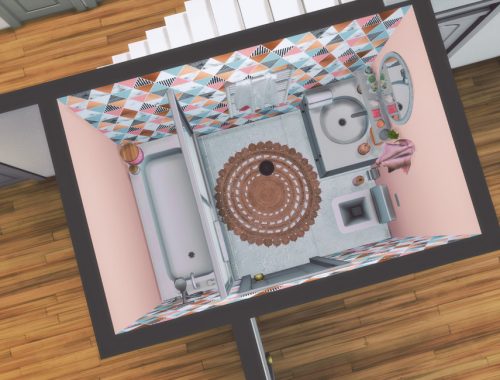 Pastella Small Bathroom - Only TSR CC