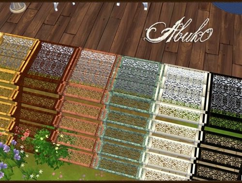 Patikal wrought iron stairs at Abuk0 Sims4