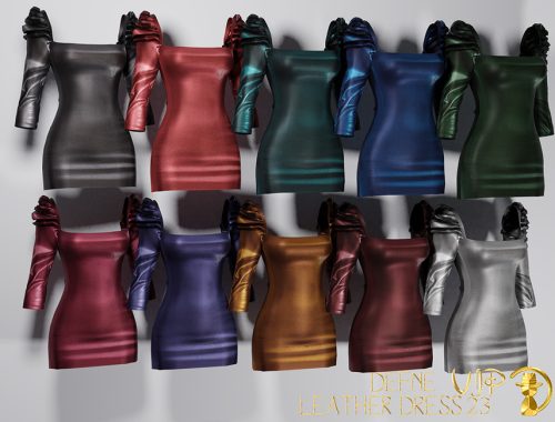 [PATREON] (Early Access) Defne Leather Dress VIP23