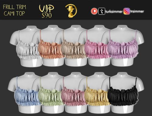 [PATREON] (Early Access) Frill Trim Cami Top S90