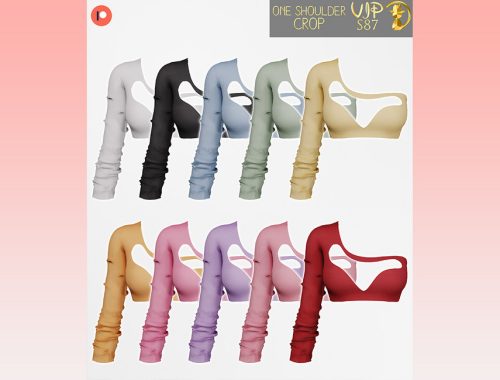 [PATREON] (Early Access) One Shoulder Crop S87