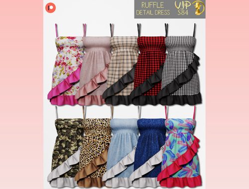 [PATREON] (Early Access) Ruffle Detail Dress S84