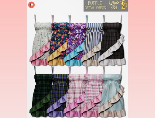 [PATREON] (Early Access) Ruffle Detail Dress S84