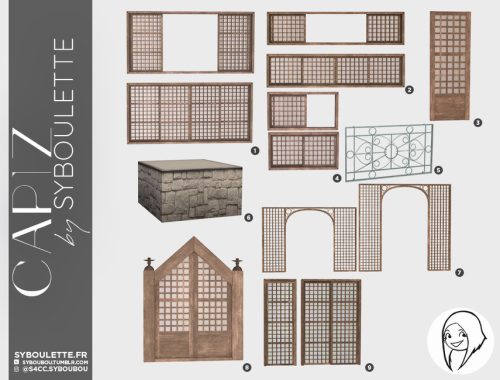 Patreon Early Release - Capiz set - Part 2: Windows