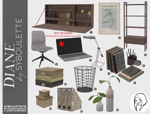 Patreon Early Release - Laura set - Part 1: Furnitures