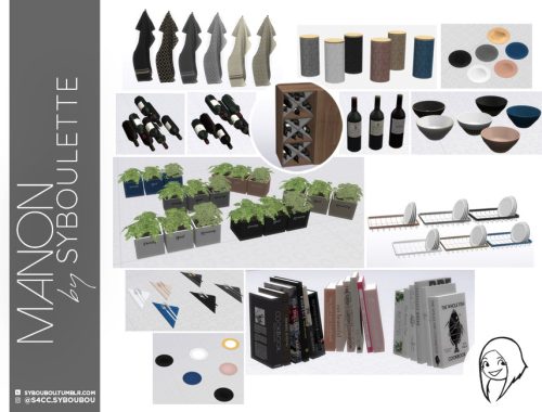 Patreon Early Release-Manon Kitchen set (Part 3: clutter)