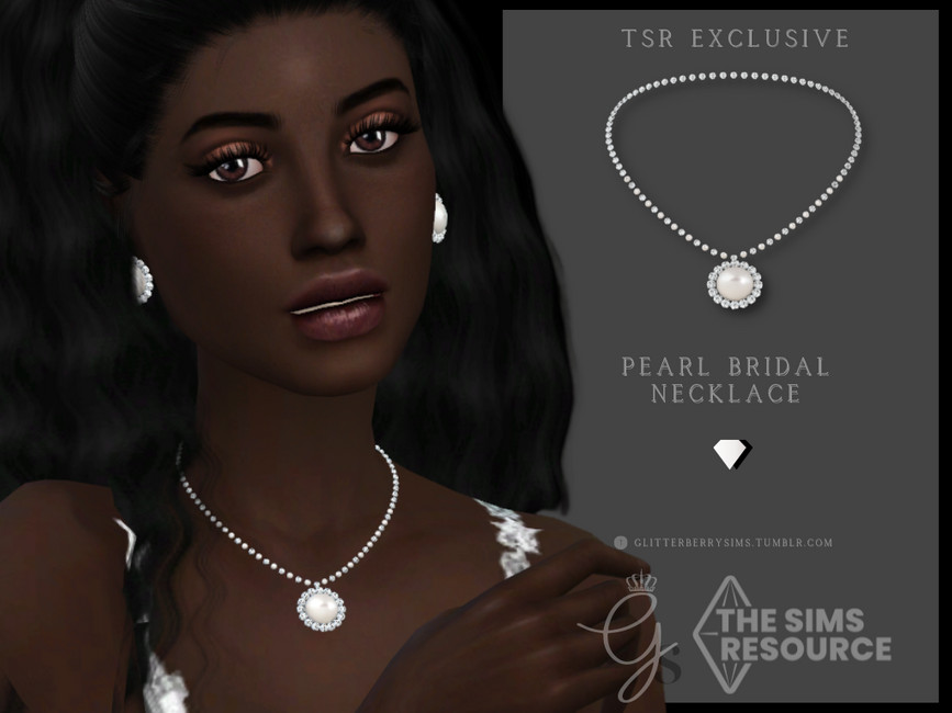 Pearl Bridal Necklace - The Sims 4 Catalog