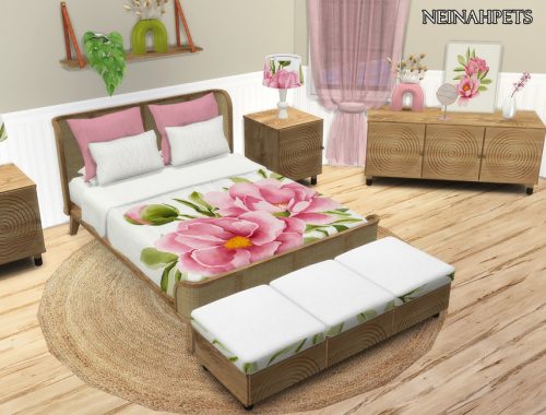 Pink Peonies Bedroom {Mesh Required}