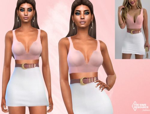 Pink Summer Skirt Outfit