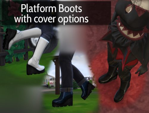 Platform Boots with cover options