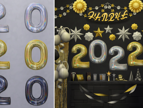 2022 Glitter Foil Balloons