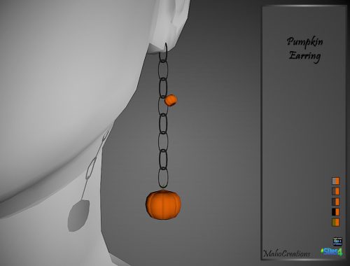 Pumpkin Earring