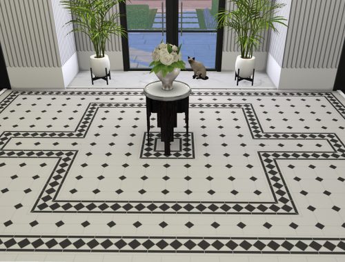 PUZZLE FLOOR - Classic Edwardian tiles with Border