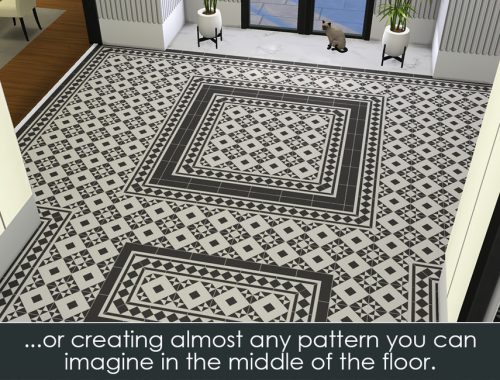 PUZZLE FLOOR No. 2 – Classic Edwardian Tiles with Border