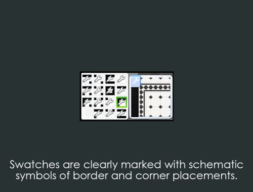 PUZZLE FLOOR No. 2 – Classic Edwardian Tiles with Border