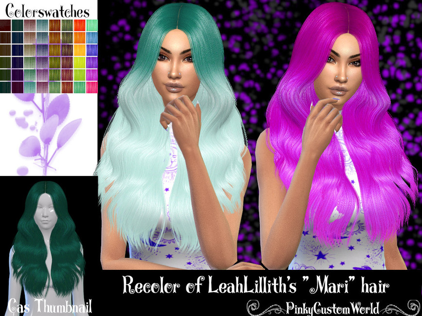 Recolor Of Leahlilliths Mari Hair The Sims 4 Catalog