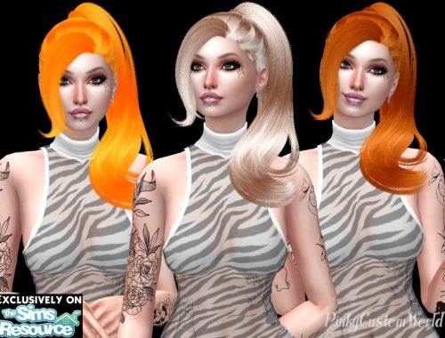 Recolor of TsminhSims Amelia hair
