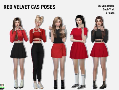 RED VELVET POSES