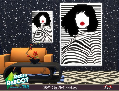 Retro ReBOOT 1964 Op Art posters