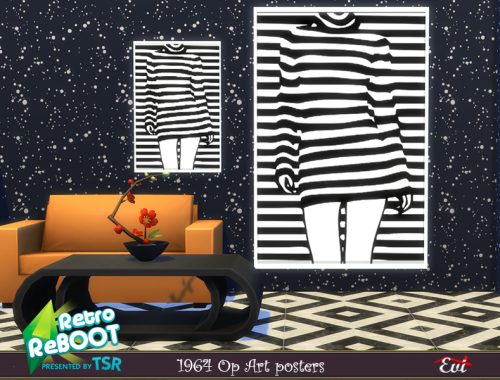 Retro ReBOOT 1964 Op Art posters