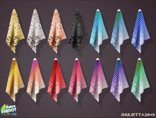 Retro ReBOOT Metal Mesh Earrings 70s