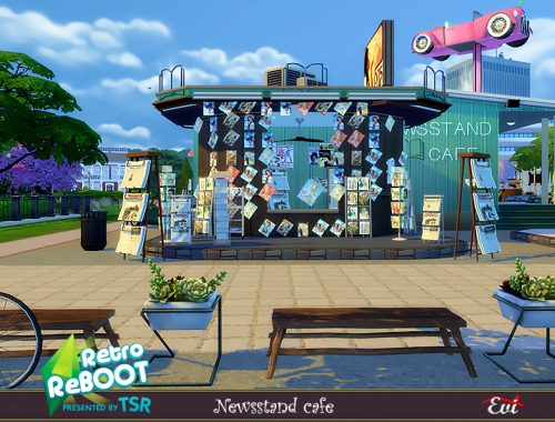 Retro ReBOOT Newsstand cafe