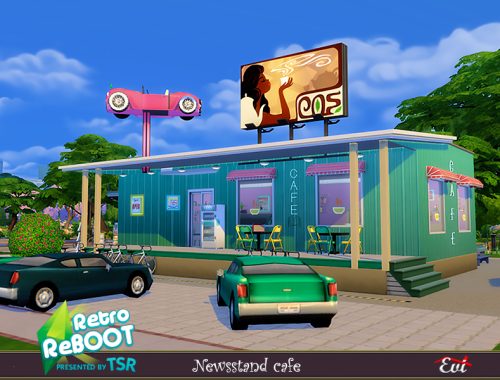 Retro ReBOOT Newsstand cafe