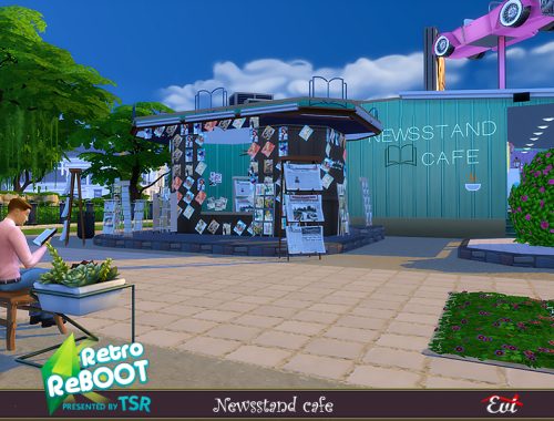 Retro ReBOOT Newsstand cafe
