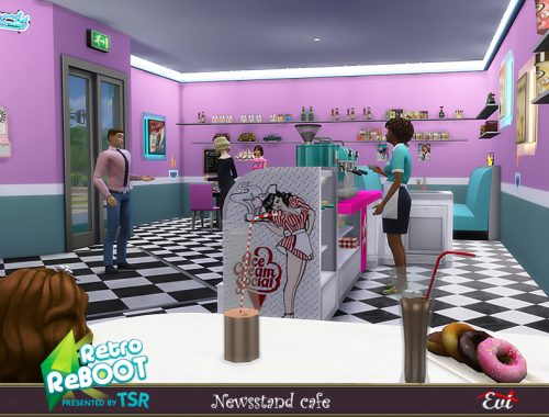 Retro ReBOOT Newsstand cafe