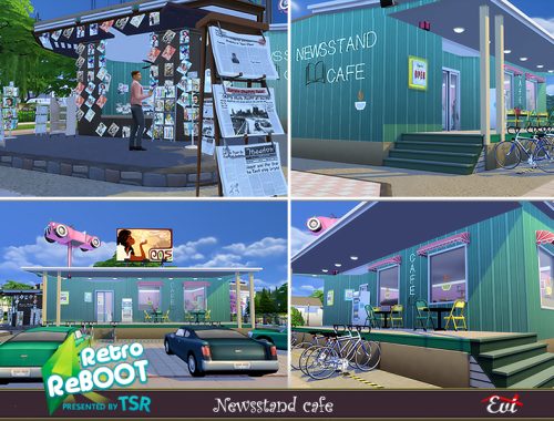 Retro ReBOOT Newsstand cafe