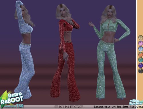 Retro ReBOOT - Sequin Pants