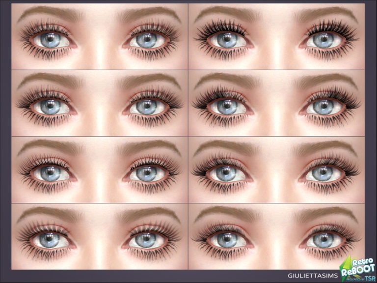 Retro ReBOOT - Twiggy 3D Eyelashes - The Sims 4 Catalog