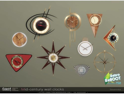 [RetroReBOOT] Mid-century wall clocks