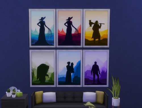 Resident Evil Village Silhouette Wall Art