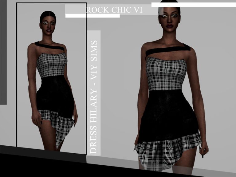 Rock Chic Vi Dress Hilary The Sims 4 Catalog