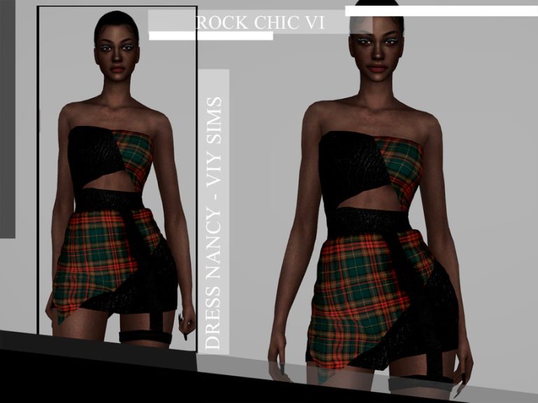 Rock Chic Vi Dress Nancy The Sims 4 Catalog