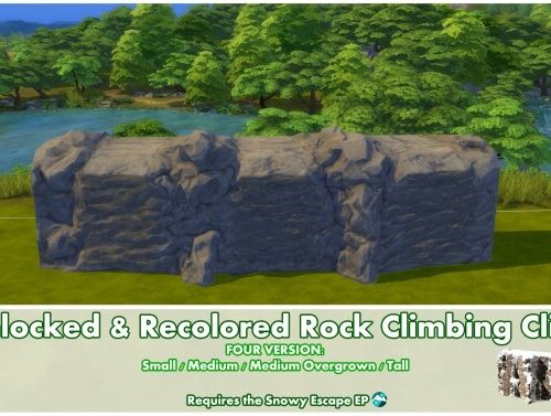 Rock Climbing Cliffs Unlocked & Recolored by Bakie