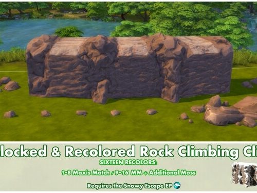 Rock Climbing Cliffs Unlocked & Recolored by Bakie
