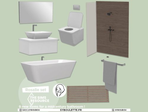 Rosalie bathroom set