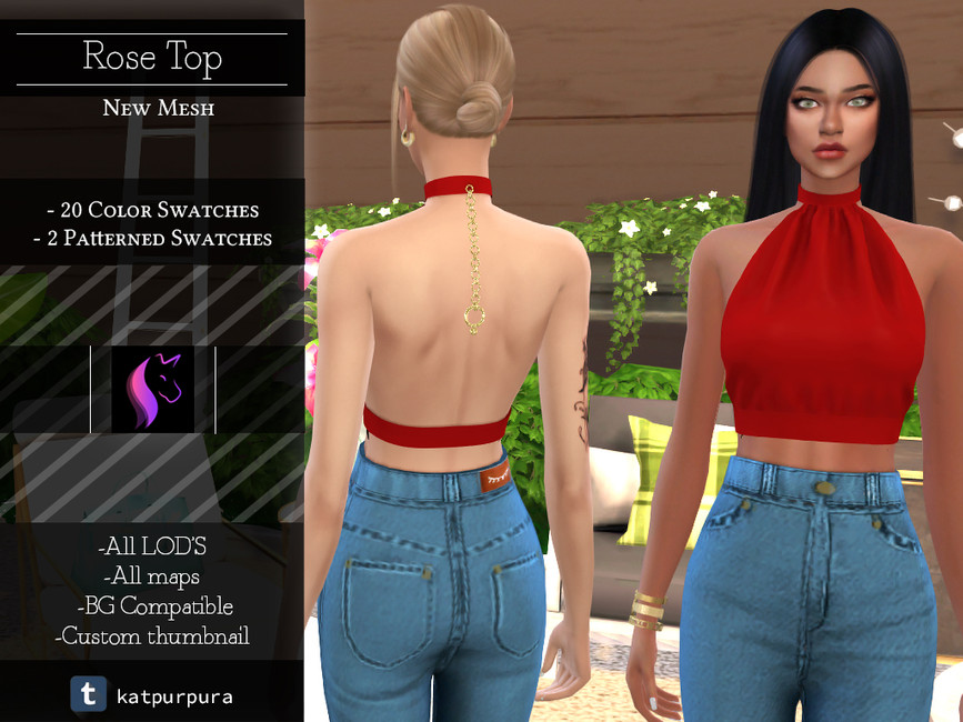Rose Top - The Sims 4 Catalog