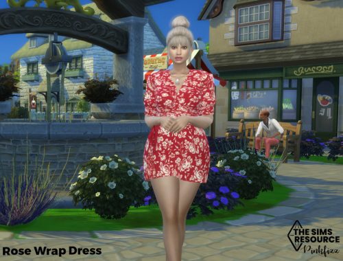 Rose Wrap Dress