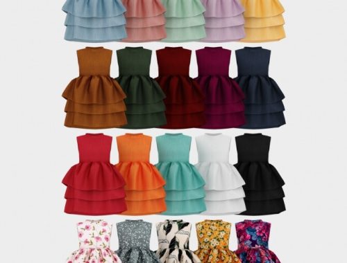 Rosie Dress at Daisy Pixels