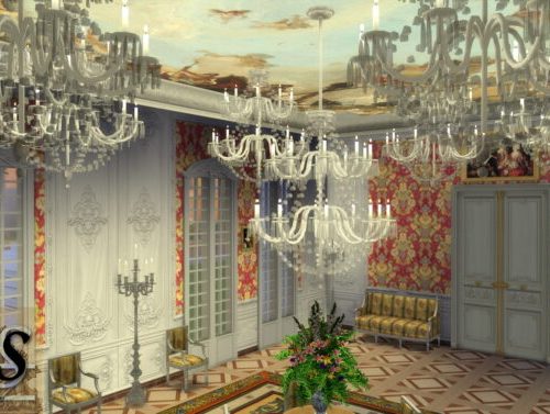 Royal Crystal Chandelier Set