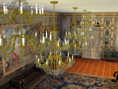 Royal Crystal Chandelier Set