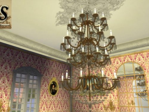 Royal Crystal Chandelier Set