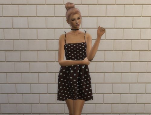 Ruched Bow Dress