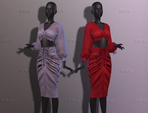 Ruched Skirt [SET] DO246